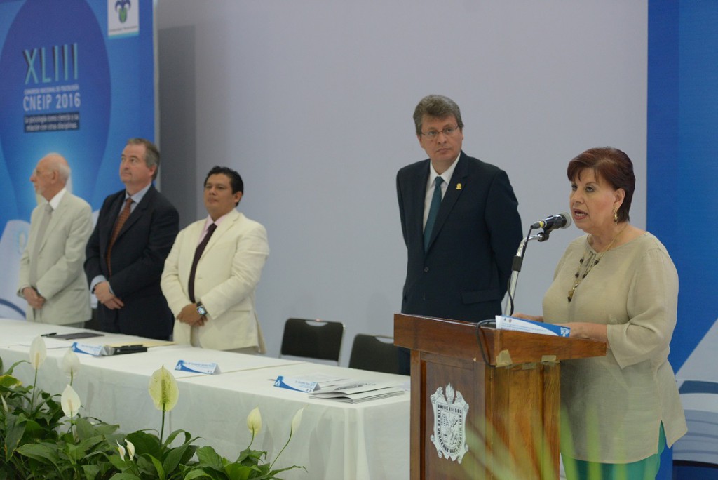 Concepción Sánchez Rovelo inauguró el XLIII Congreso Nacional de Psicología
