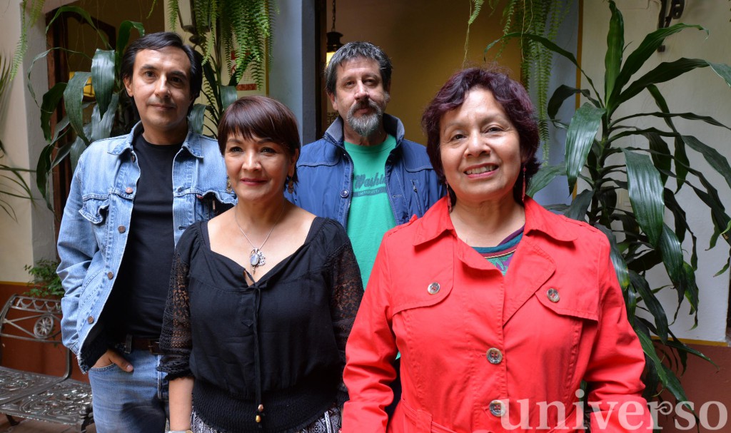 Fernando Servín, Áurea Lira, Michael Twomey y Lucina Jiménez de ConArte 