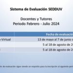 Imagen Evaluación Desempeño Docente y Tutoria Académica feb-jul 2024