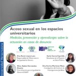 Imagen Acoso sexual en los espacios universitarios: Medición, prevención y aprendizajes sobre la actuación en casos de denuncia