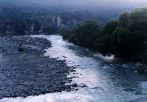 Orilla del Río Los Pescados o Río La Antigua