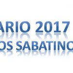 Imagen Calendario 2017 de Servicios Sabatinos