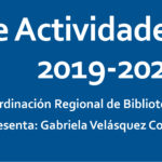 Imagen INFORME ACTIVIDADES 2019-2020 COORDINACIÓN REGIONAL DE BIBLIOTECAS ORIZABA-CÓRDOBA