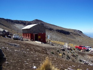 Albergue ubicado en el flanco Norte del Pico de Orizaba (a 4258 m)