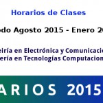 Imagen Horarios de Clase de IEC e ITC periodo Agosto 2015-Enero 2016