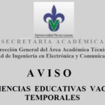 Imagen AVISO  EE Vacantes Temporales, ART. 70