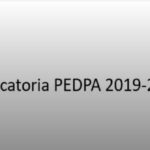 Imagen Convocatoria PEDPA 2019-2021