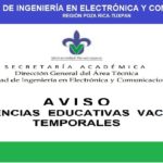 Imagen AVISO: Experiencias Educativas Vacantes Temporales Art. 70, AGO 2022 – Enero 2023