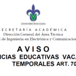 Imagen AVISO: EE Vacantes Temporales Art 70 FEB – JUL 2023