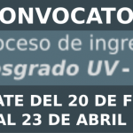 Imagen CONVOCATORIA DE INGRESO A POSGRADO 2019
