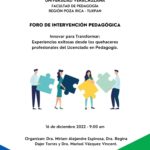 Imagen Foro de Intervención Pedagógica