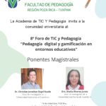Imagen 8º Foro de TIC y Pedagogía «Pedagogía digital y gamificación en entornos educativos»
