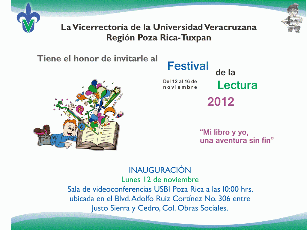 Invitación Festival de la Lectura 2012