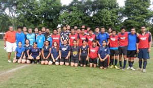 Grupo del AFEL que participó en el Curso de Futbol.