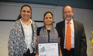 Sara Ladrón de Guevara, Shantal Meseguer y Agustín Escobar.