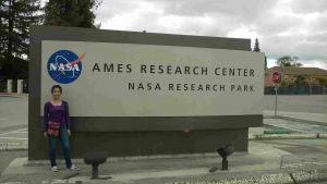 Sonia Gamboa Vázquez, estudiante de Ingeniería Industrial de la UV, desarrolla una investigación en el Ames Research Center de la NASA, en San José, California.