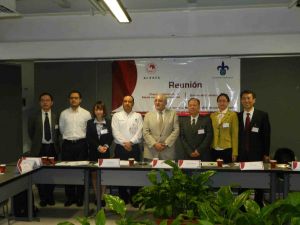 : Huang Minggang, Héctor Rangel, Chen Qiannan, Frank Ramírez, Alfonso Pérez, Xiang Zhongping, Sun Liyuan y Yun Wu.