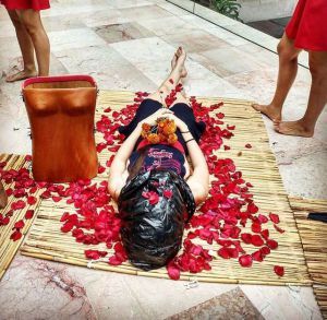 La instalación fue un homenaje a la activista veracruzana Nadia Vera.