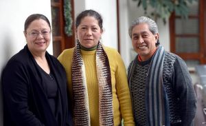 María Isabel Guiot, Roselia Osorio y Rubén Hernández.