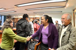 Sara Ladrón de Guevara agradeció el apoyo de los estudiantes de la UV