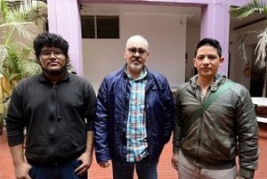 Aram Peña, Sergio Aguilar y Ludwig Jonathan Rojas hablaron sobre la tutoría Dibujo Experimental