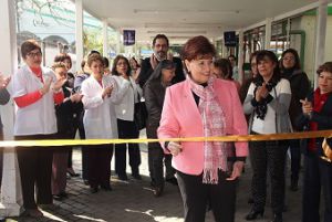Inauguración de la Feria de la Salud, a cargo de Concepción Sánchez Rovelo