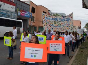 En el norte veracruzano, entre Poza Rica y Tuxpan, fueron 9 mil a la marcha 