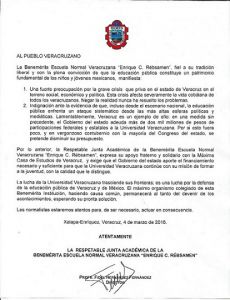 Oficios emitidos por la BENV y el SITEV