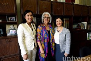 Sidney Ernestina Marcos, María del Carmen Valdés y Bertha Alicia Ramírez