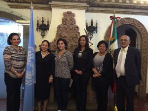 Miembros de la Junta de Gobierno de la UV se presentaron en las oficinas del Representante Adjunto en México de la Oficina del Alto Comisionado de las Naciones Unidas para los Derechos Humanos