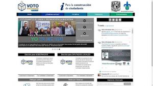 Sitio web de la plataforma Voto Informado 2016