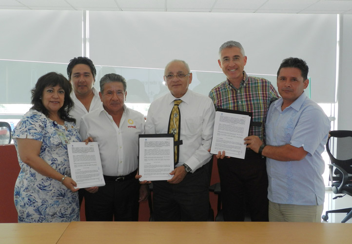 Autoridades de la UV y Nuvoil celebraron el inicio de proyectos de investigación en conjunto