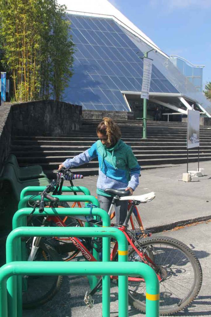 Biciestacionamiento ubicado en la USBI-Xalapa 