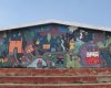 El mural de la primaria de El Conejo representa un mapa del pueblo