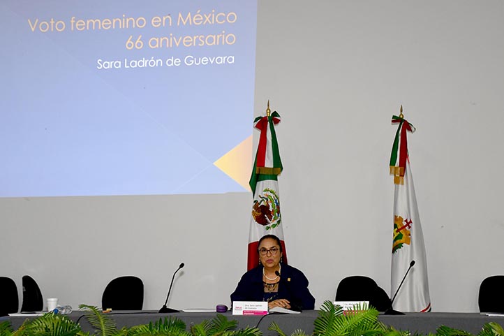 Sara Ladrón de Guevara reflexionó sobre el 66 aniversario del sufragio de las mujeres en México