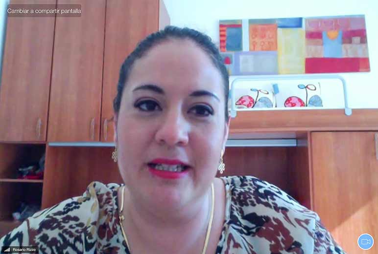 Rosario Rizzo, académica de la Escuela de Estudios Internacionales de Bruselas, impartió videoconferencia sobre mercados nostálgicos