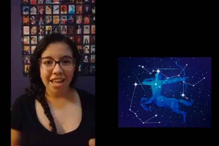 Anna Ximena Castillo Sosa habló sobre la constelación de Sagitario