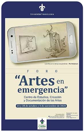 Cartel del Foro “Artes en emergencia” 