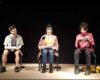 Integrantes del Colectivo La Maniobra dieron lectura dramatizada a la obra Cero, de Ingrid Cebada