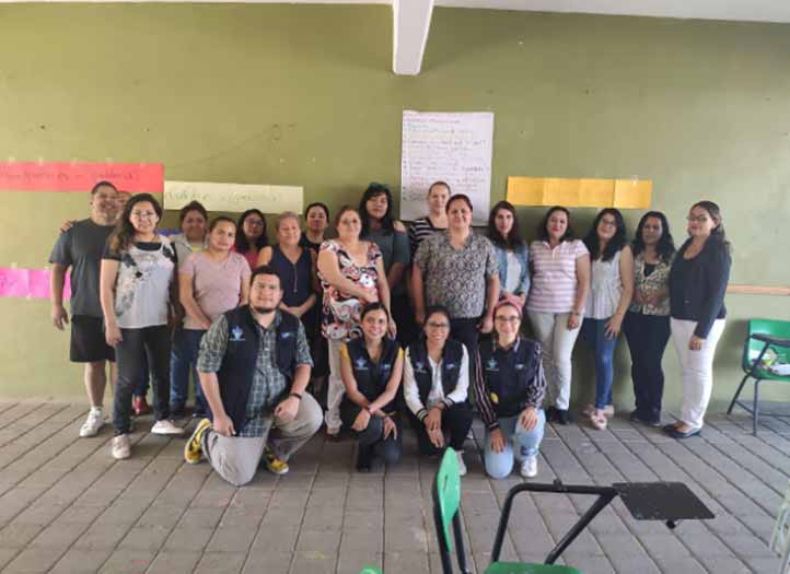 En la comunidad de Emiliano Zapata, alumnos diseñaron una campaña de comunicación para prevenir la violencia de género en el ámbito familiar