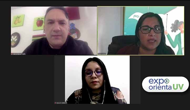 Carlos García y Joyce García hablaron sobre la plataforma AEXI, moderados por Rocío López 