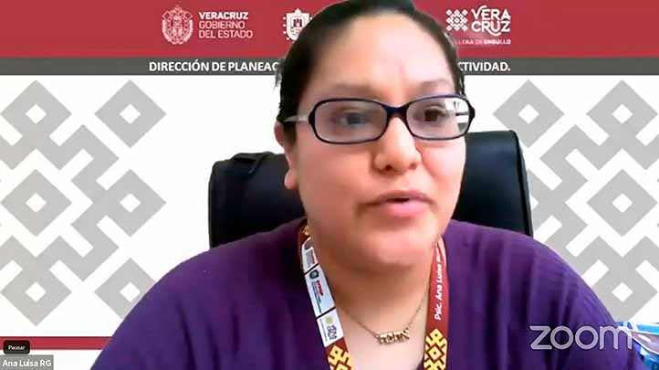 Ana Luisa Ruiz García, de la Secretaría de Trabajo, Previsión Social y Productividad del Estado de Veracruz 