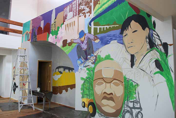 La Sala Multifuncional de la Escuela para Estudiantes Extranjeros de la UV albergará mural hecho por Hugo Alberto Zamorano 