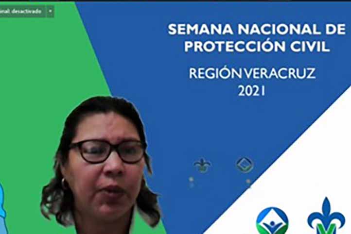 Lorena Nevero Arreola, coordinadora regional de SUGIR, destacó que cada año la UV organiza la Semana Nacional de Protección Civil 