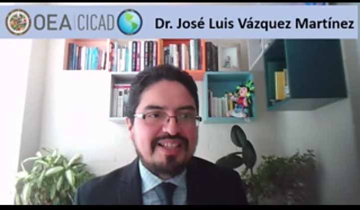 José Luis Vázquez Martínez, especialista de la Unidad de Reducción de la Demanda de Drogas de la OEA 