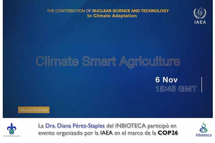 La académica de la UV presentó los resultados de la técnica del insecto estéril en panel internacional de la COP26 