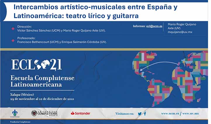 Catedráticos de ambas instituciones impartirán curso respecto a intercambios artísticos y musicales entre España y México 