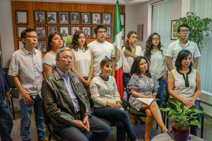 Docentes y estudiantes que recibieron cátedra de Emmanuele Lo Giudice en 2019 