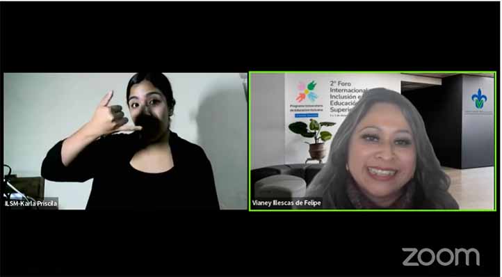 Vianey Illescas de Felipe, responsable del Programa Universitario de Educación Inclusiva de la UV 