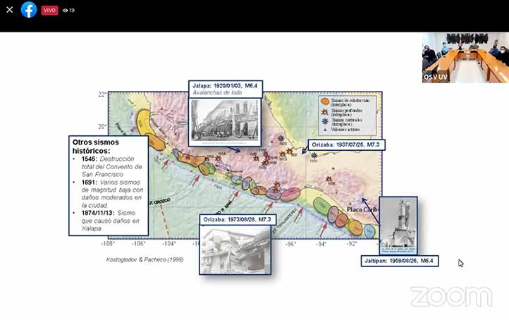 El estado de Veracruz ha sido afectado por una importante cantidad de sismos a través de su historia 